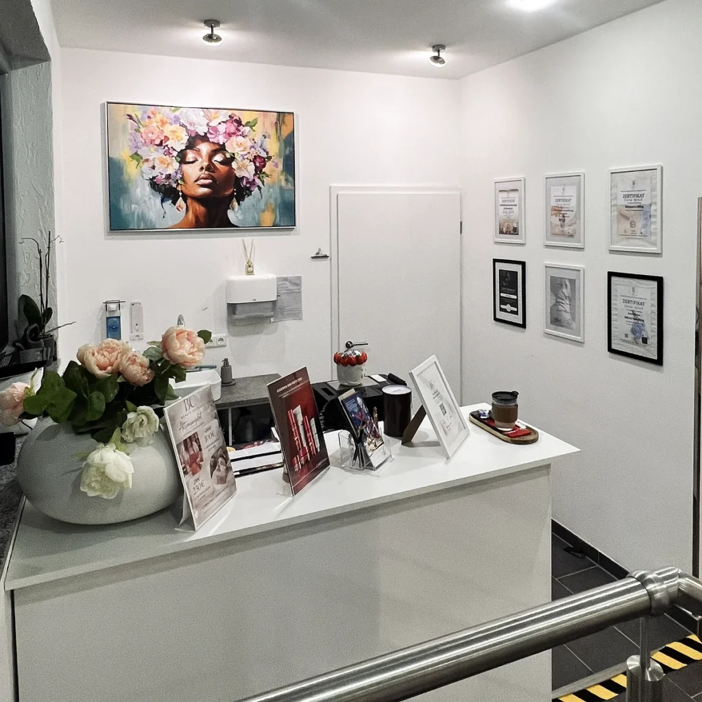 Empfangsbereich von BC Beauty Culture in Hofgeismar